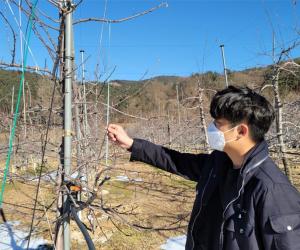 '산청농업센터 겨울 가뭄 대응 영농현장 기술지원'